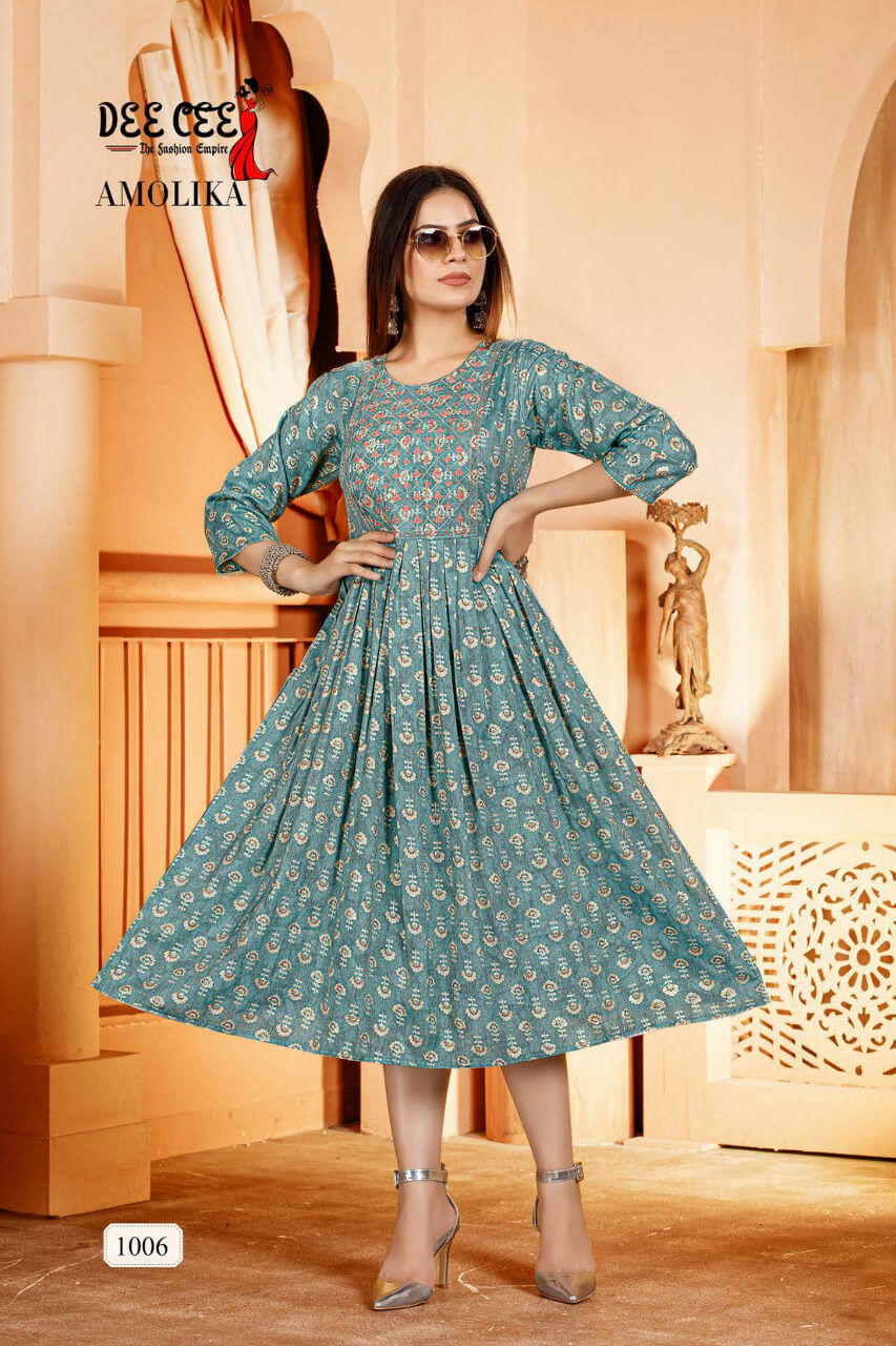 Deecee Amolika Ethnic Wear Wholesale Anarkali Kurtis Catalog
